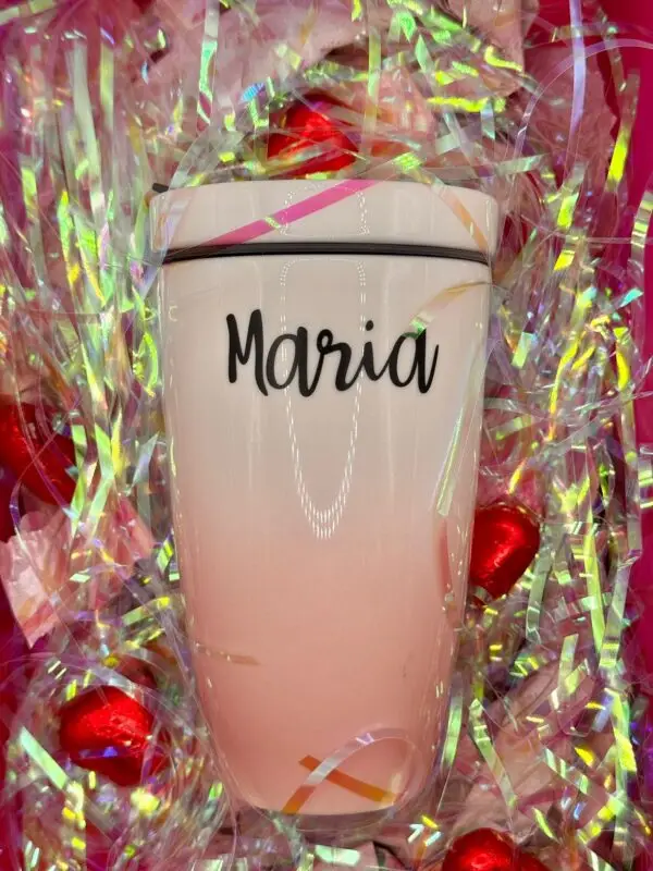 Giftbox with Personalized Villeroy & Boch Coffee Cup to Go - Pink - Image 3
