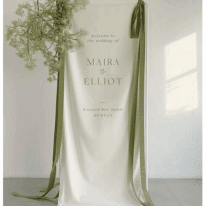 Linen Welcome Sign